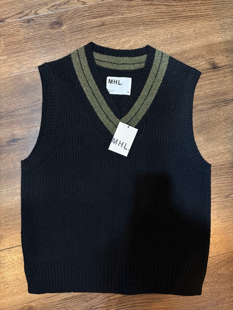 MHL. TOUGH WOOL RIB ベスト