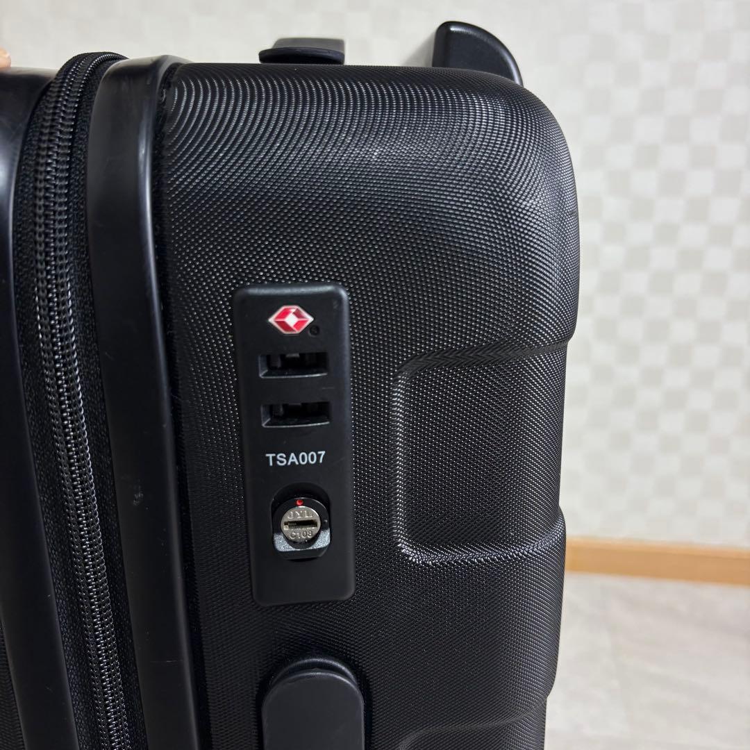 MUJI 無印良品 キャリーケース ブラック 36L スーツケース ストッパー