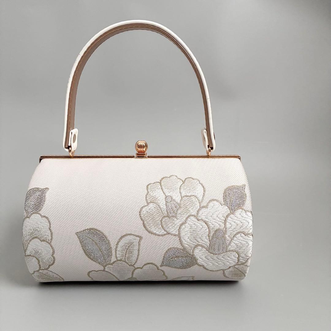 [白椿]織生地草履バッグセット　フリーサイズ　成人式　卒業式