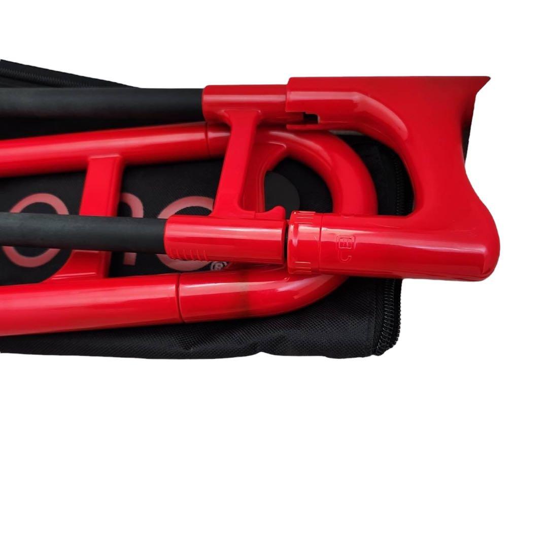 pBone プラスチック トロンボーン　レッド