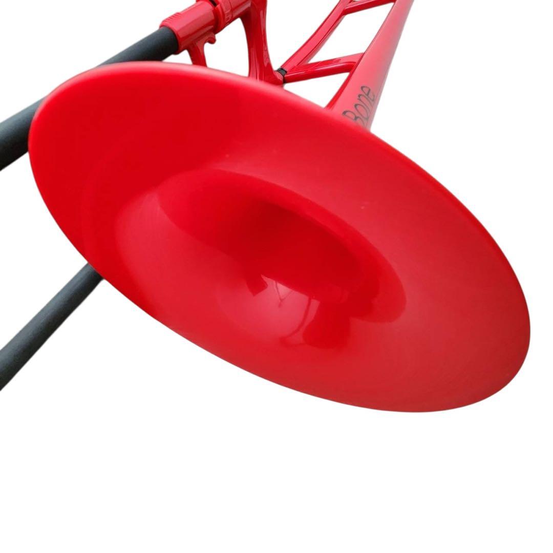 pBone プラスチック トロンボーン　レッド