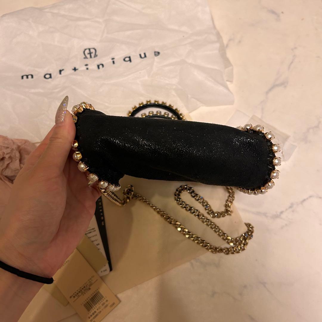 【新品】STELLA McCARTNEY ブラックパーティーバッグ　ファラベラ