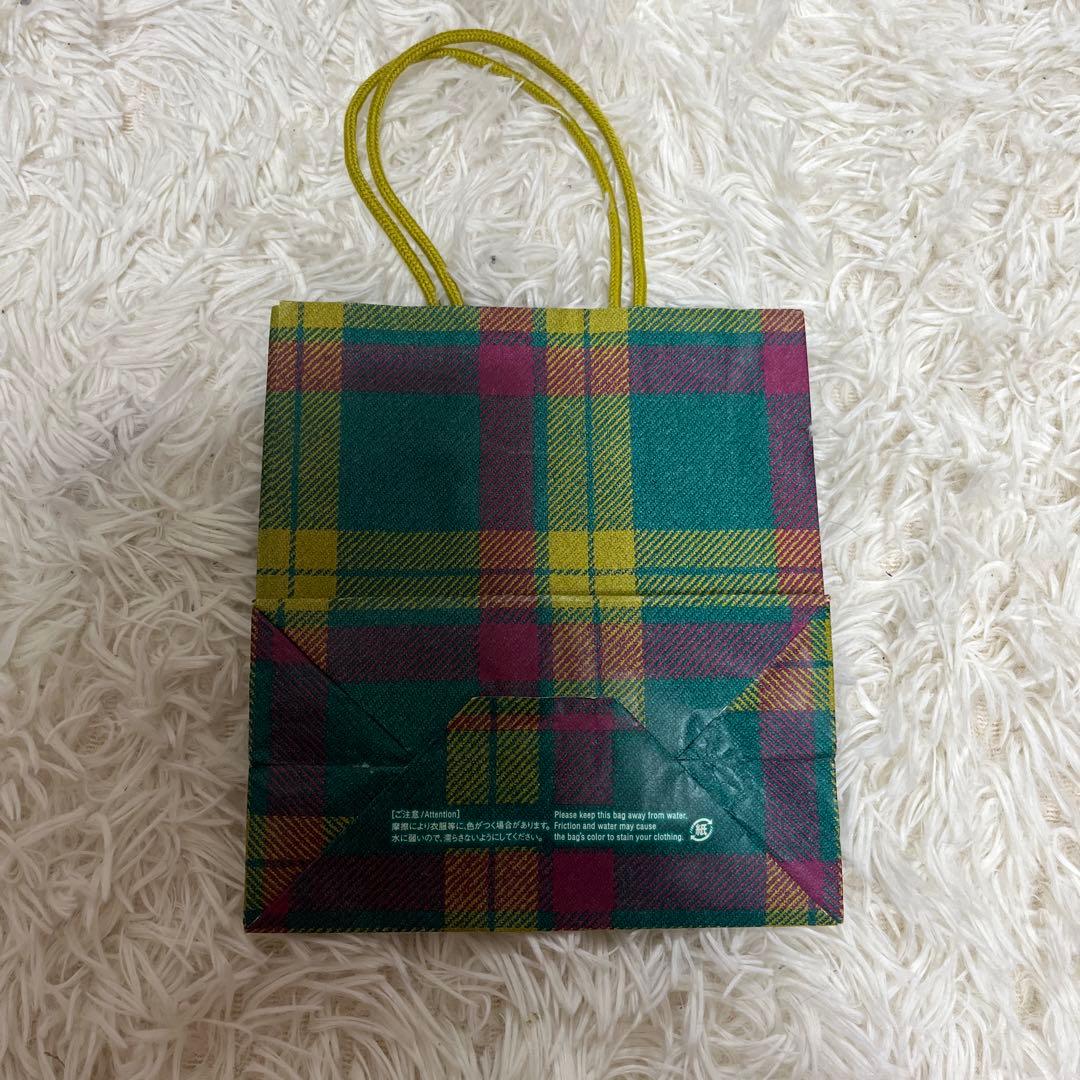 伊勢丹タータン チェック柄 ショップ袋 ショッパー 紙袋 デパート