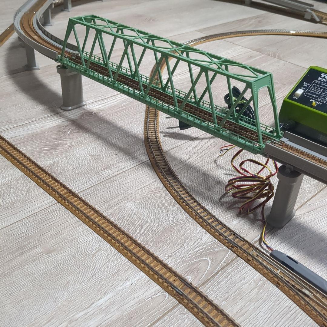 TOMIX 複線レイアウト ポイント、ホーム付き