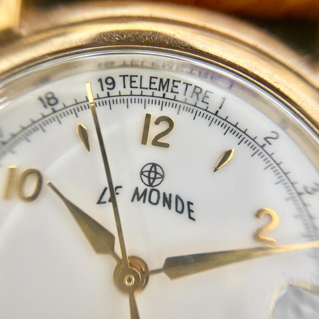 LE MONDE 自動巻き時計 稼働品 スイス ルモンド 美品 ヴィンテージ