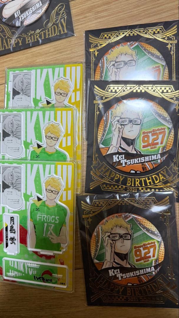 m*o様 ハイキュー　月島蛍　グッズ　アクリルスタンド　缶バッジ　102点　まと