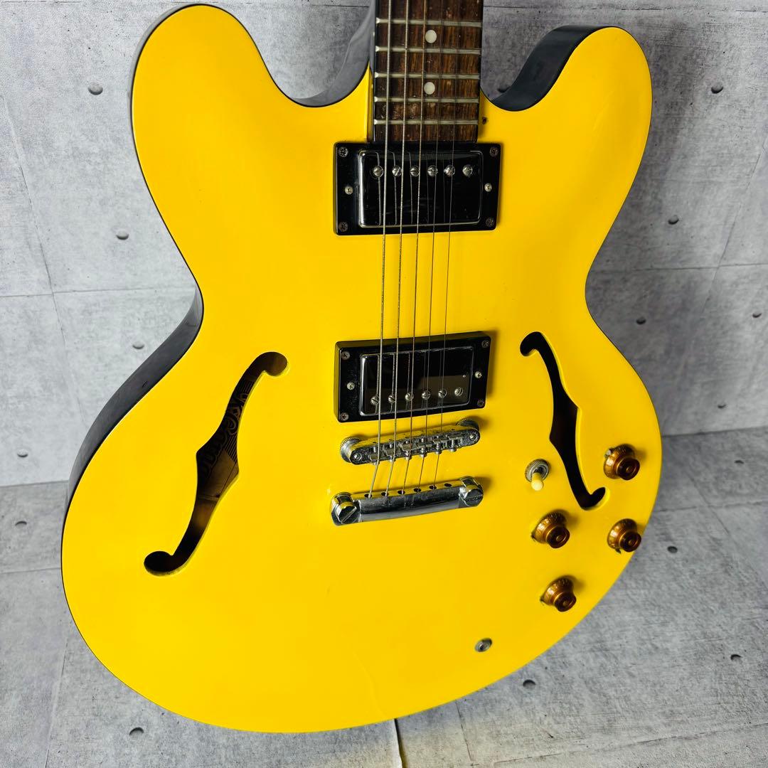 K-garage KSA580 セミアコ ギター イエロー 弦楽器 初心者 入門