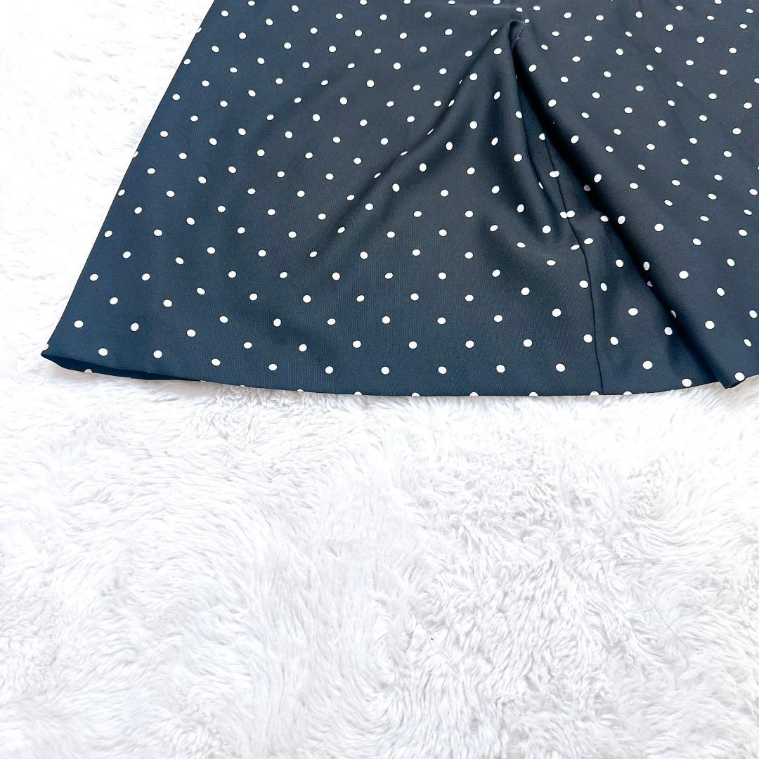 BEARDSLEY ドット柄 ロングスカート　キュロット　ブラック