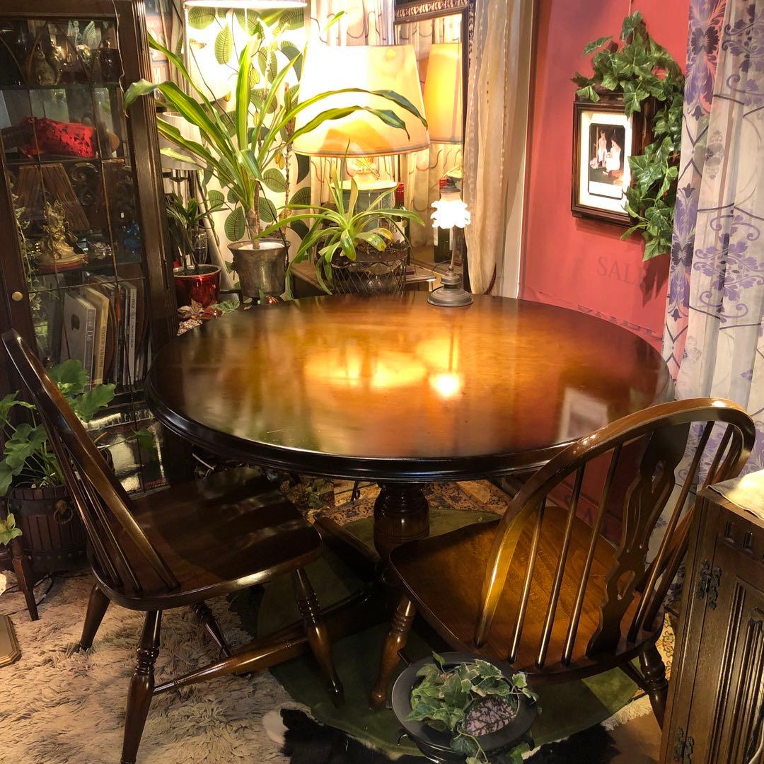 80’s キツツキマーク ヴィンテージ 穂高ラウンドテーブル