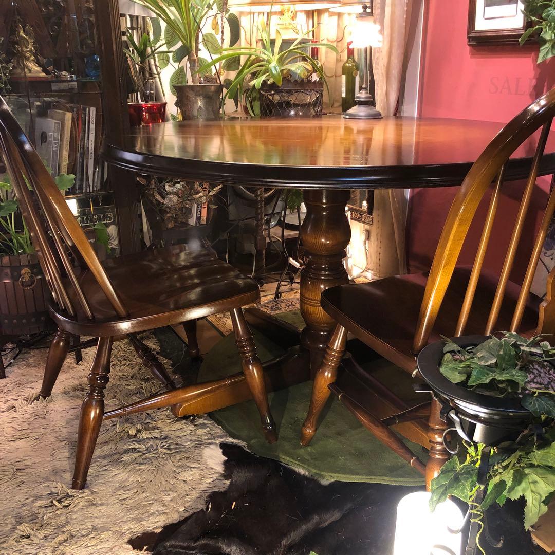 80’s キツツキマーク ヴィンテージ 穂高ラウンドテーブル