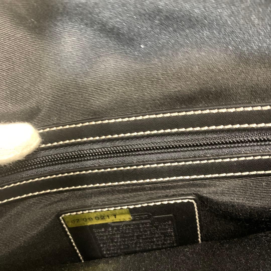 Coach シグネチャーショルダーバッグ ブラック/グレー