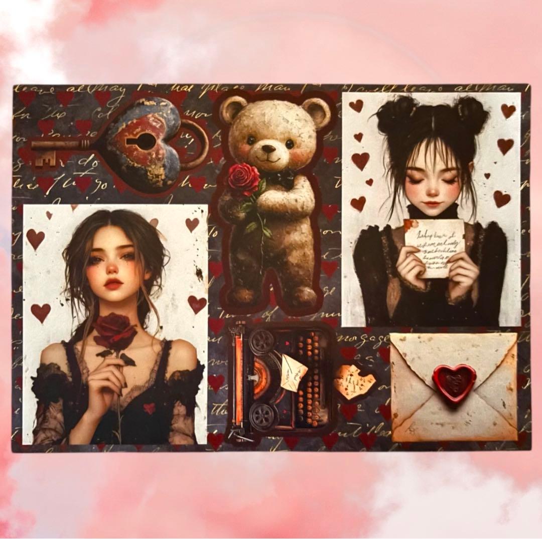 an-2】 antennna様 素材シート コラージュシート デザインペーパー