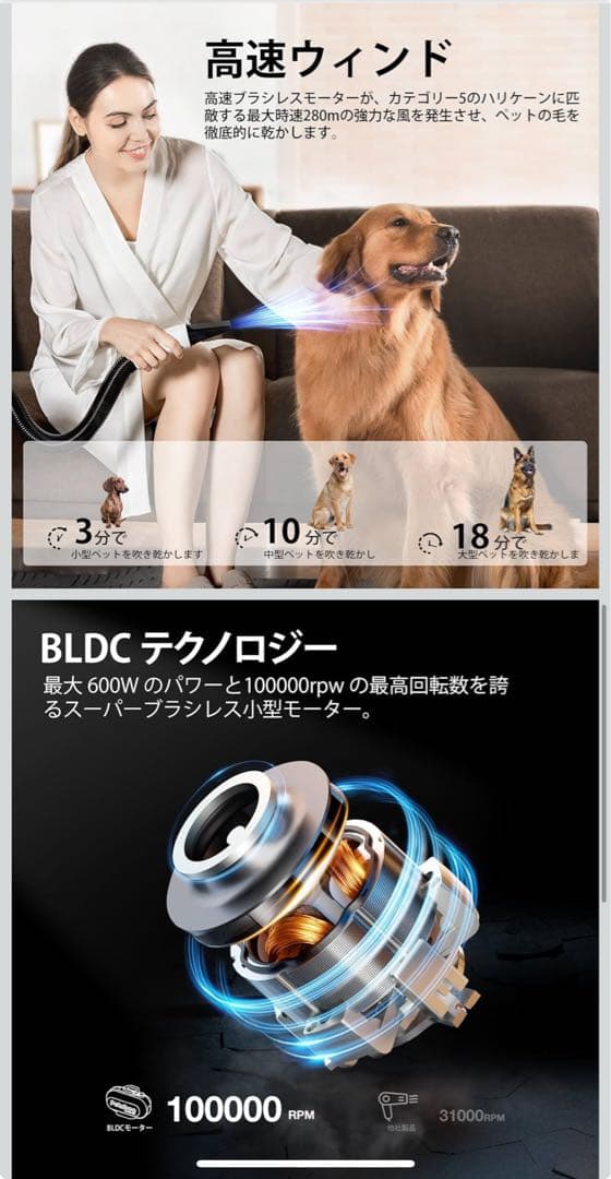 petaboo Llevant400 ペット用ドライヤー 新品未使用 Petaboo