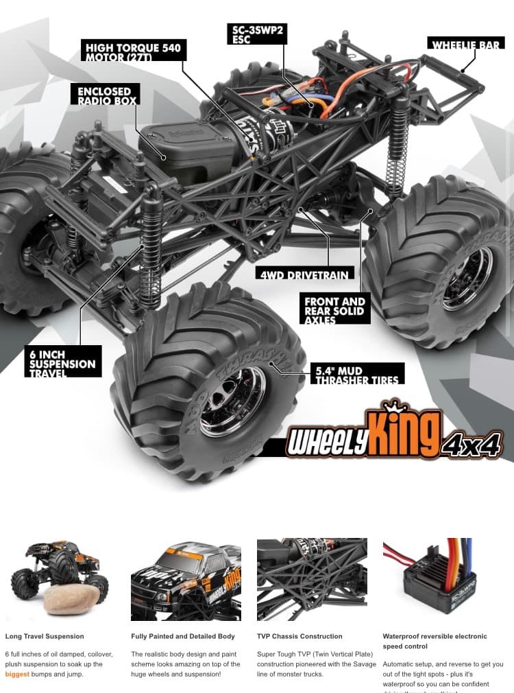 HPI ウイリーキング Wheely King 新品　モンスタートラック