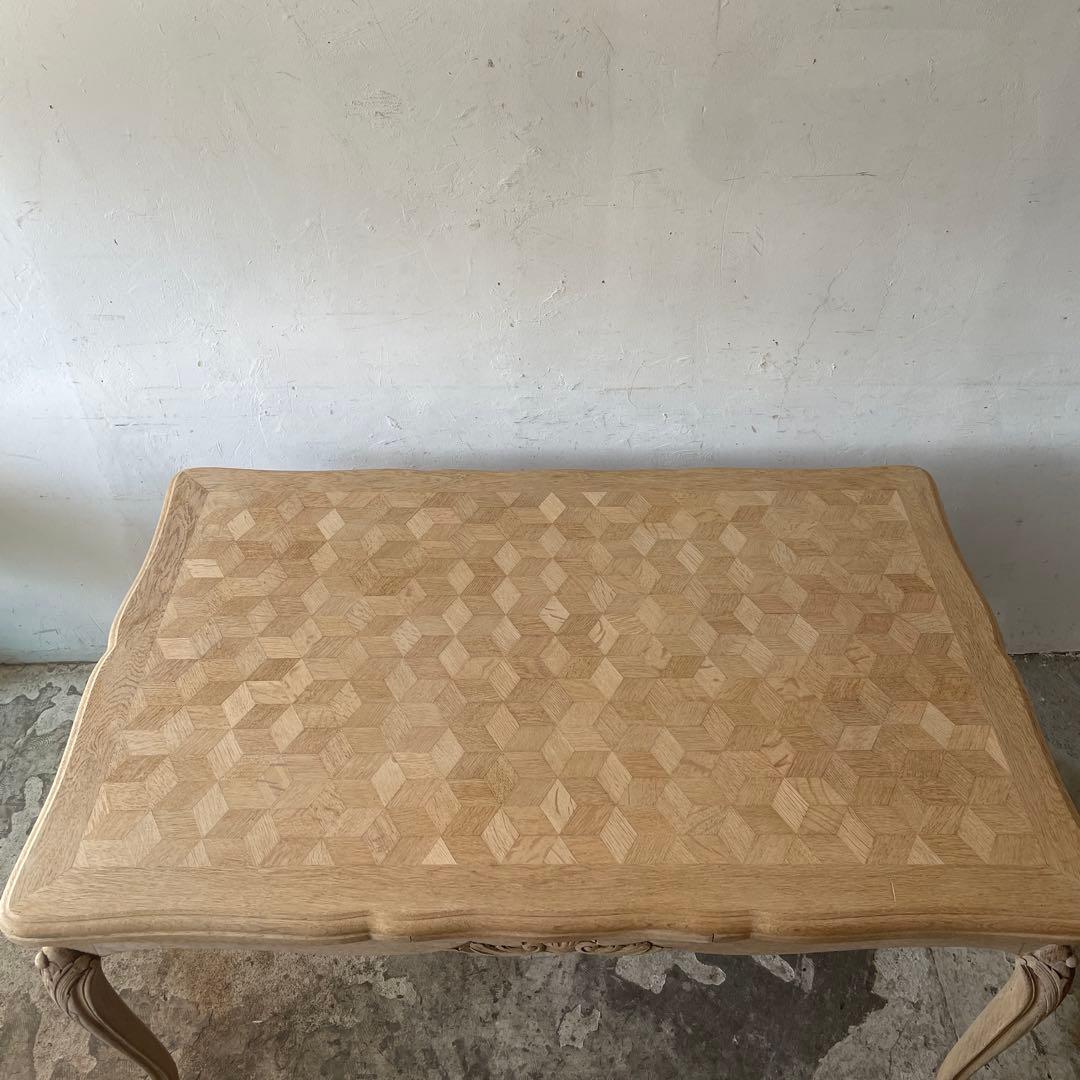 けんけんビンテージ エクステンションダイニングテーブル 剥離