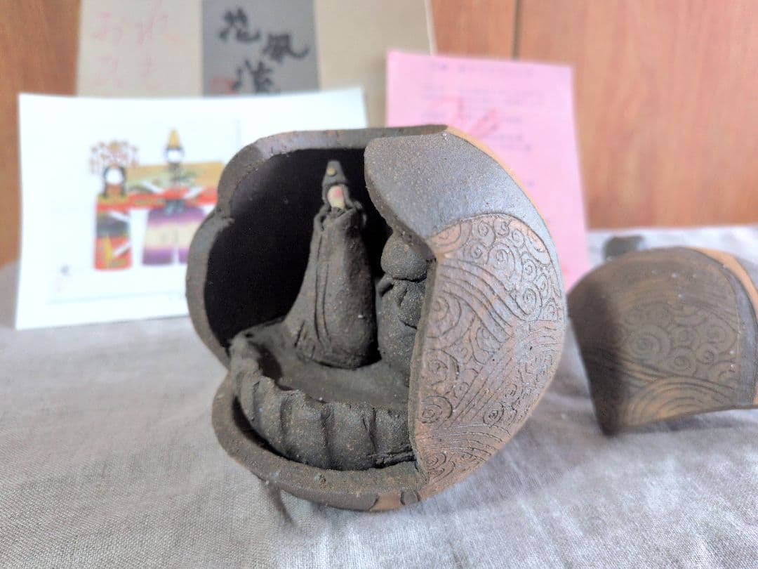 雛人形 陶器製 ひな祭り・陶芸・作家☆焼きもの・雛飾り