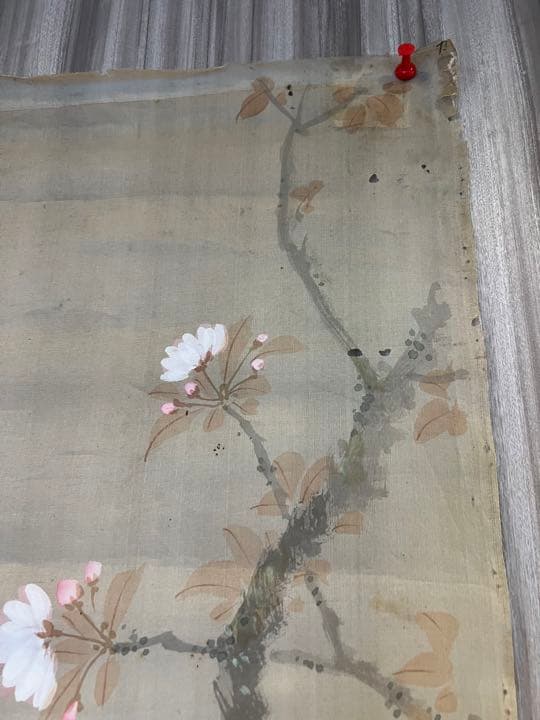 日本画家　杉山苔径 大正時期花鳥画美術品　古美術　骨董　江戸　　日本骨董　美術品