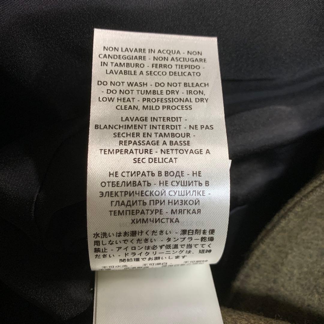 タグ付GUCCI グッチウールコートミンクミケーレ