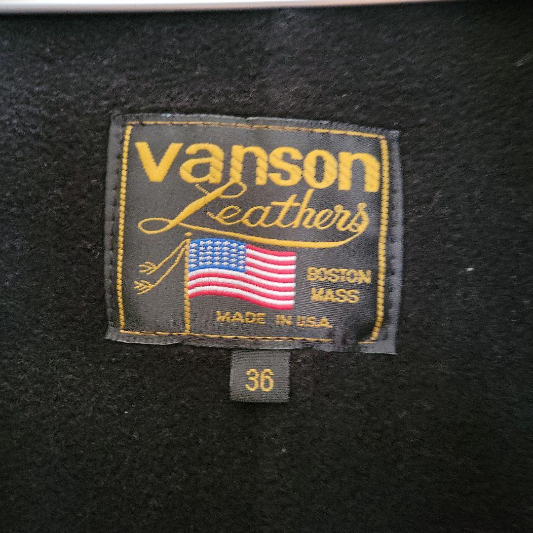 vanson スケルトンデザイン レザージャケット 36