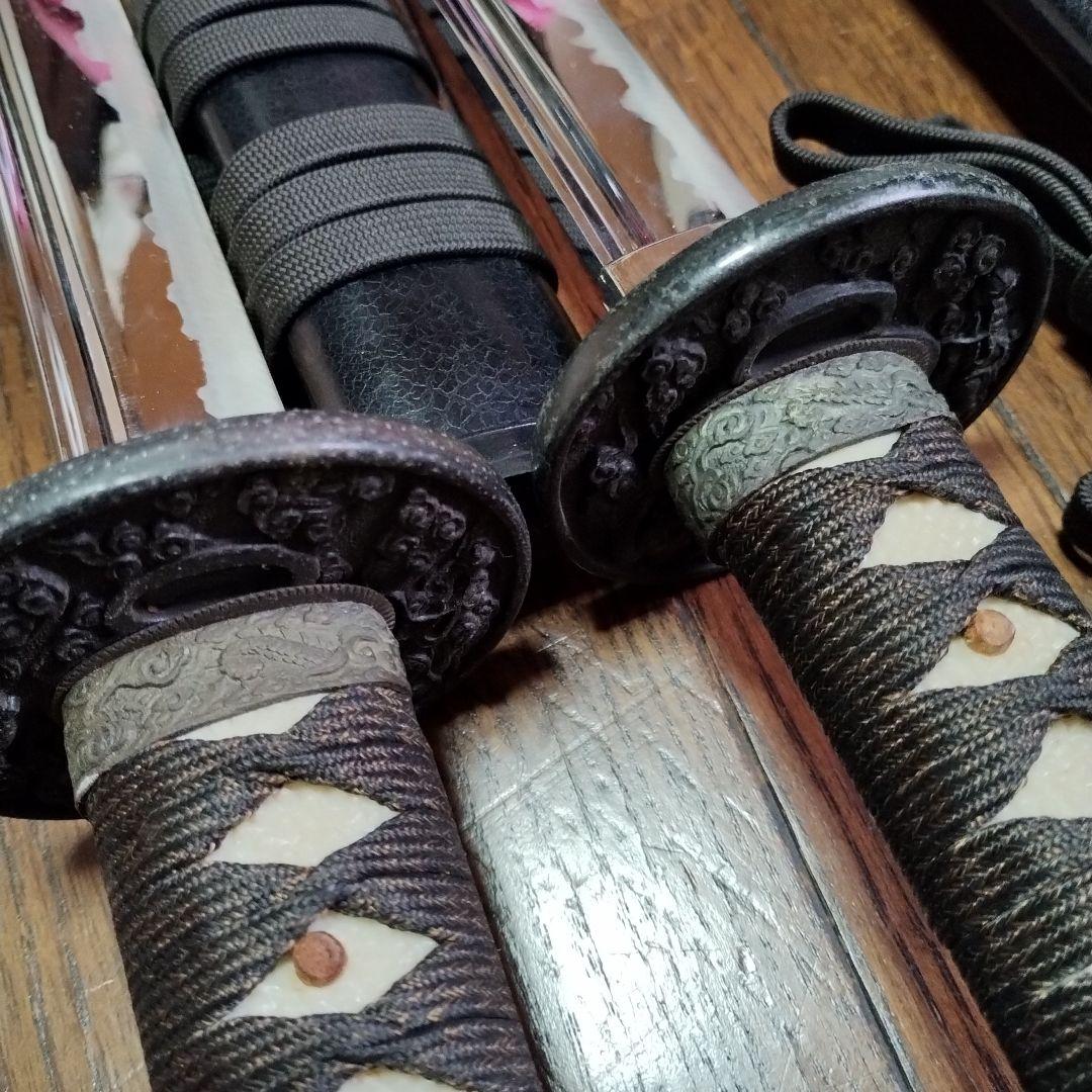 日本刀 2本セット ステンレス鋼　アニメ　コスプレ　模造刀