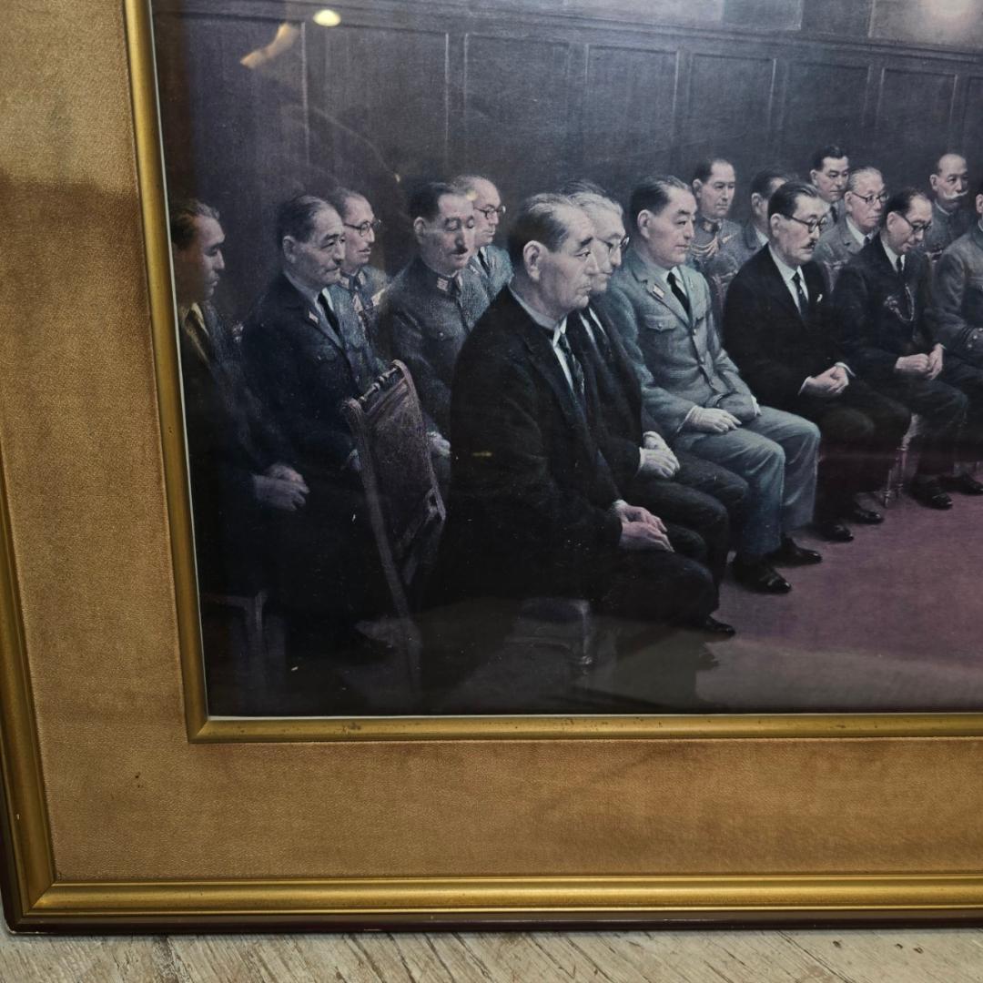 i♡ 白川一郎作『最後の御前会議』 額装 複製品 大東亜戦争 昭和天皇