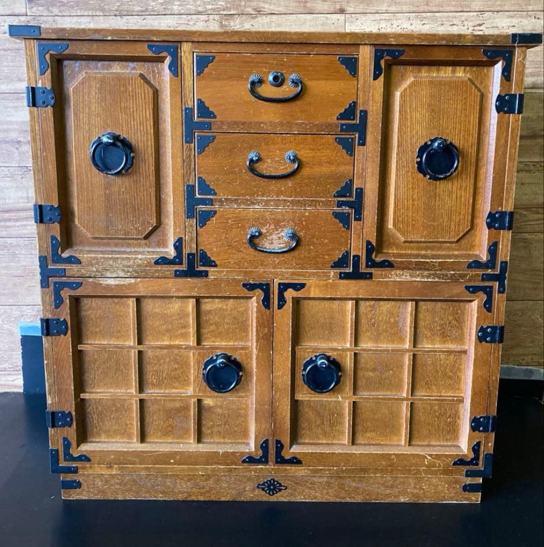 箪笥 裁縫箱 木箱 からくり 隠し引き出し 古道具 和ダンス レトロ希少