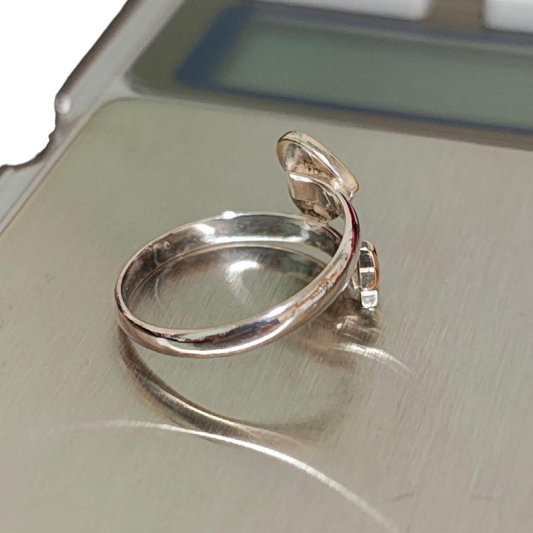 K18/925S刻印　スター/ハートリング　9号