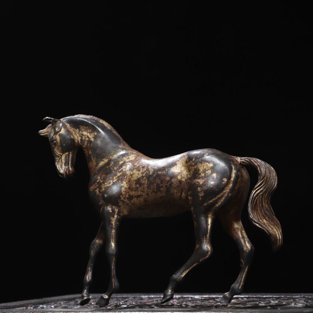 銅製 馬　置物　成功・前進・事業繁栄・出世運の象徴