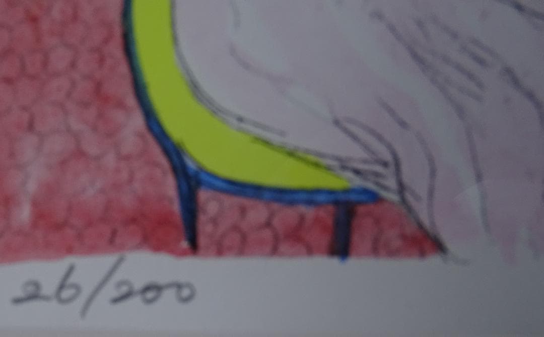 作者名：阿部 盛有・画題：あじさいの咲く頃・技法：リトグラフ（限定