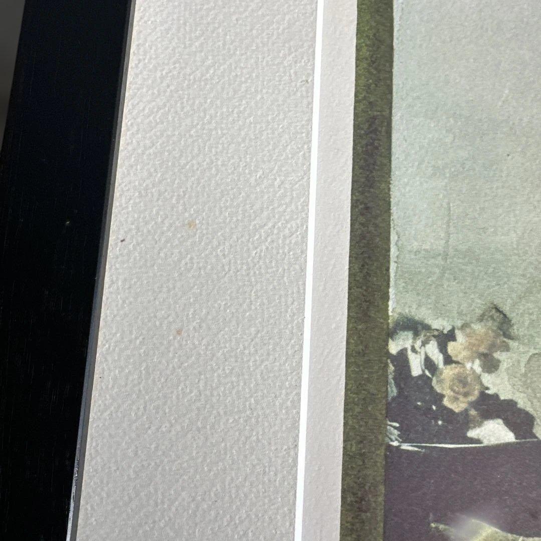 瞬間的お値下げ‼️池田満寿夫　リトグラフ　海と女性 黒フレーム