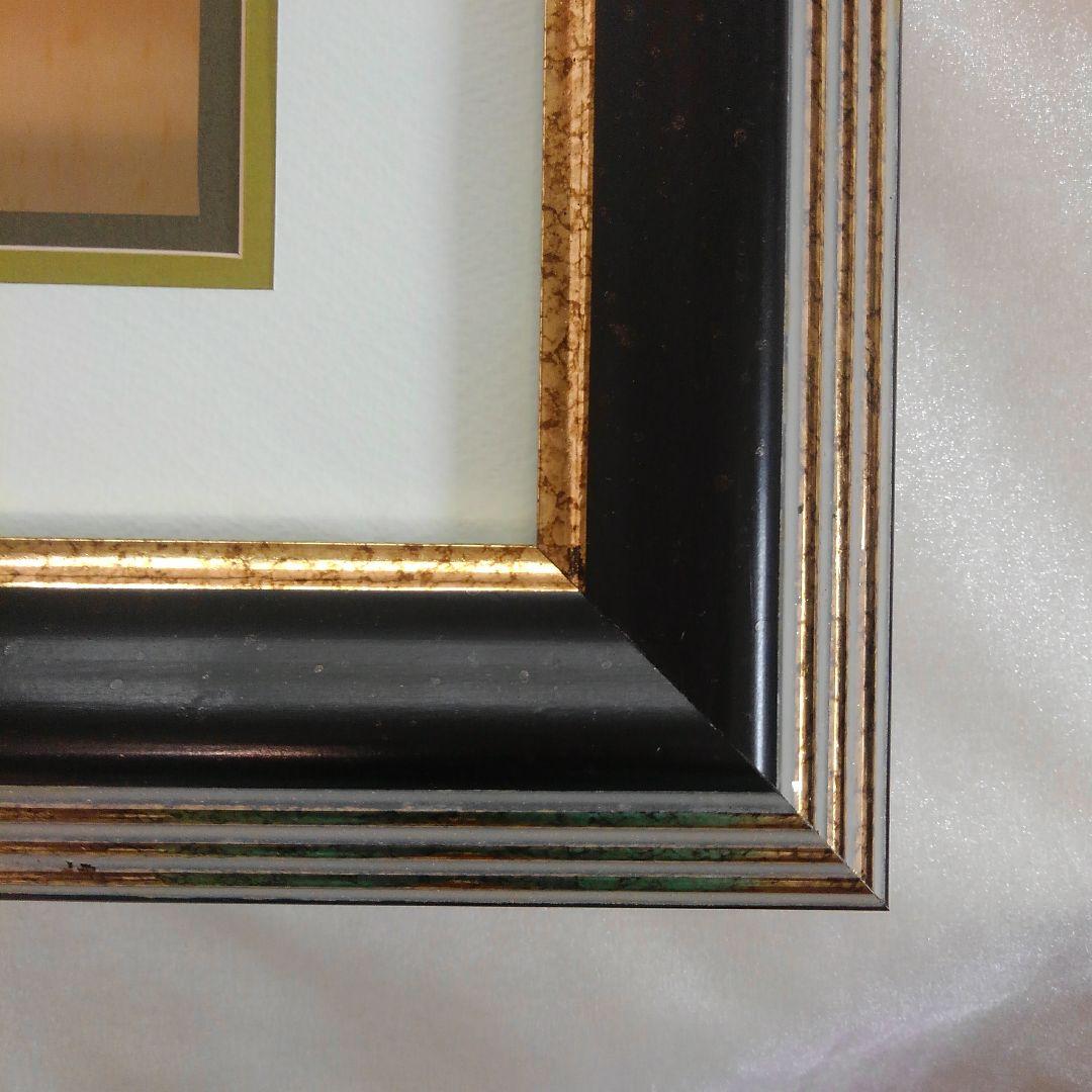 特価 3AP用 超厚額 黒 水色のマット No.60247 シャドーボックス