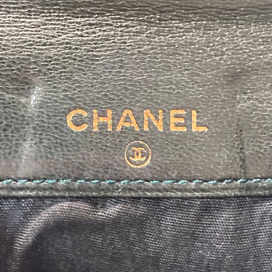 早い者勝ち希少　CHANEL シャネル　黒系　小銭入れ　ケース　ギャラ　箱