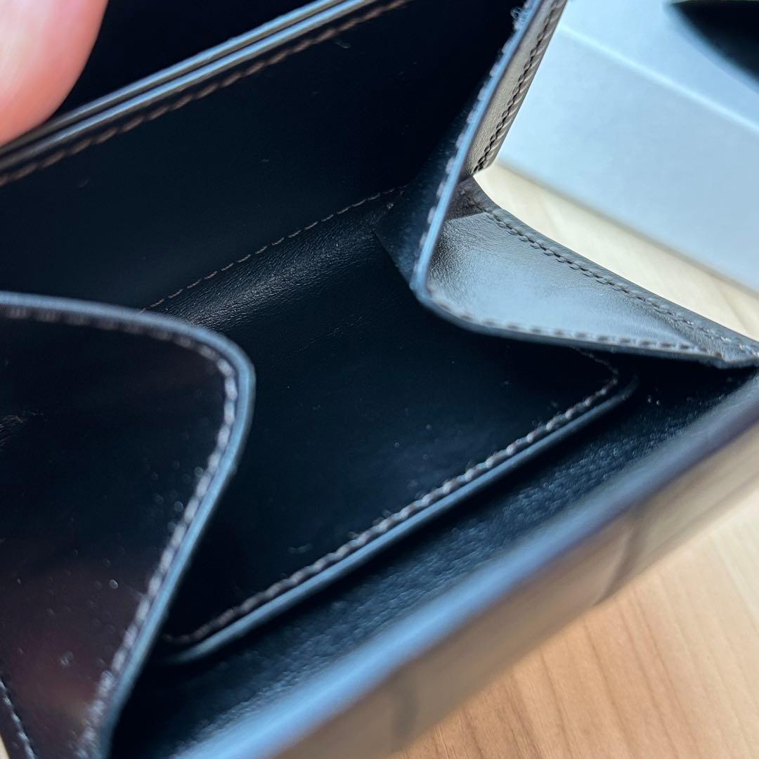 ワイルドスワンズ ポント クロコ ブラック【極美品】　小銭入れカバー付き