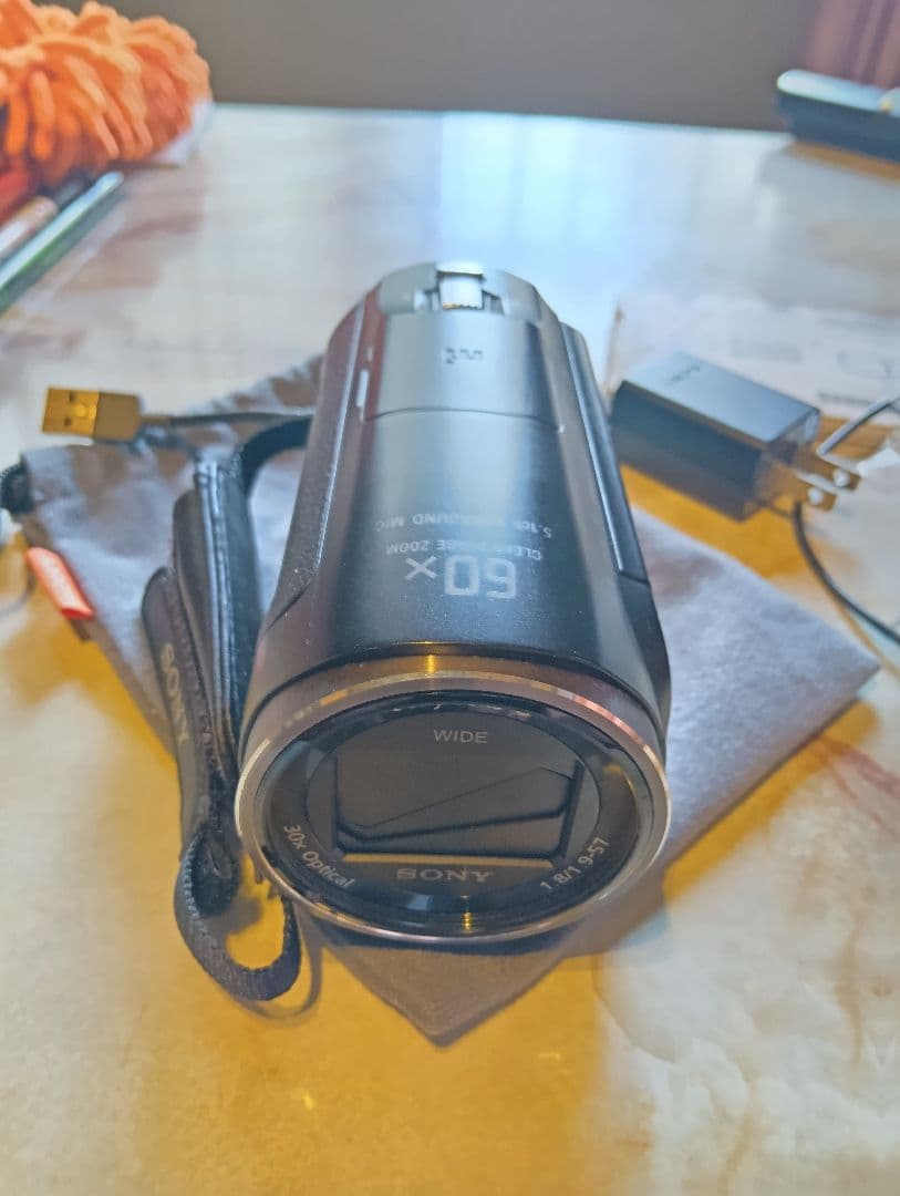 ジャンク SONY HDR-CX670 ビデオカメラ 本体 外部マイク付き