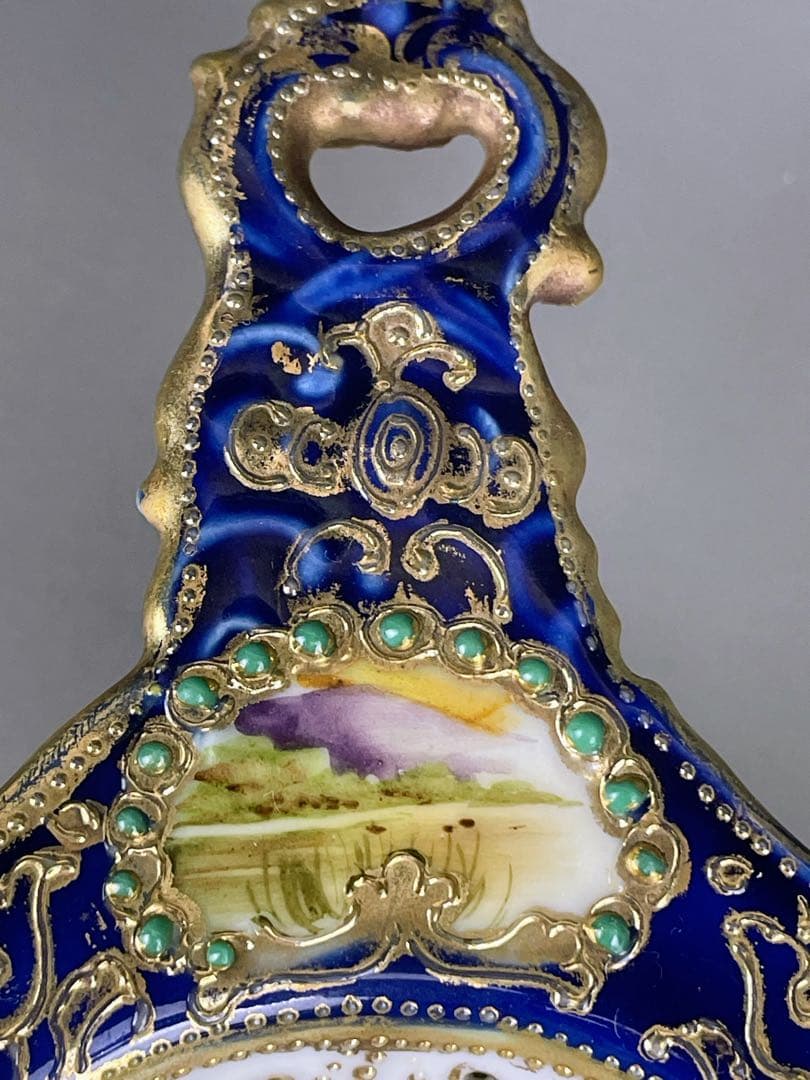 【美品】オールドノリタケ ティーストレーナー 茶漉し ジュエル ジュール スワン