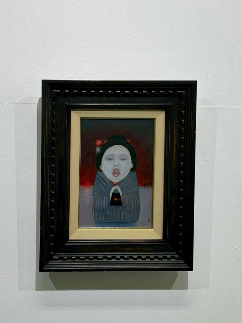 斎藤真一「越後瞽女日記 陽の唄」油彩作品