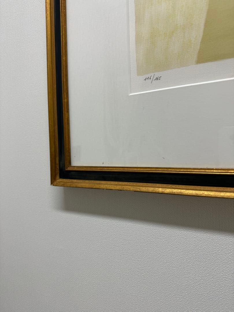 ベルナール・カトラン   「アレッツオ近郊」 リトグラフ　直サイン、ナンバーあり