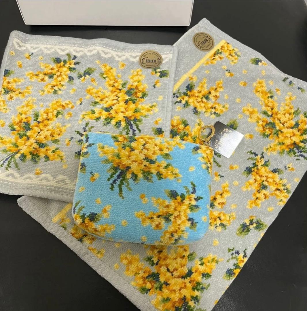 レモンジーナ様 フエイラー ミモザソラーレ タオルハンカチ ゲスト