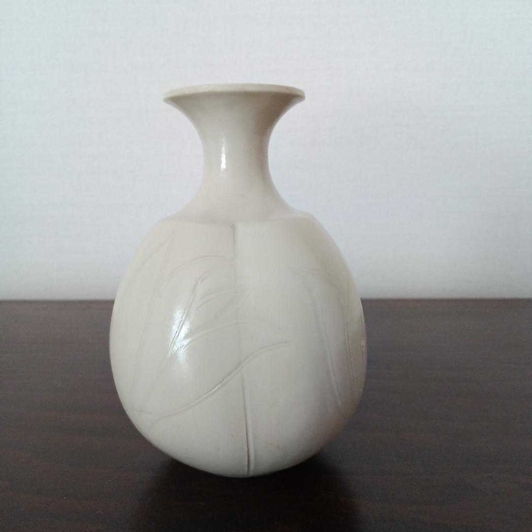 若尾経　定窯徳利　白磁