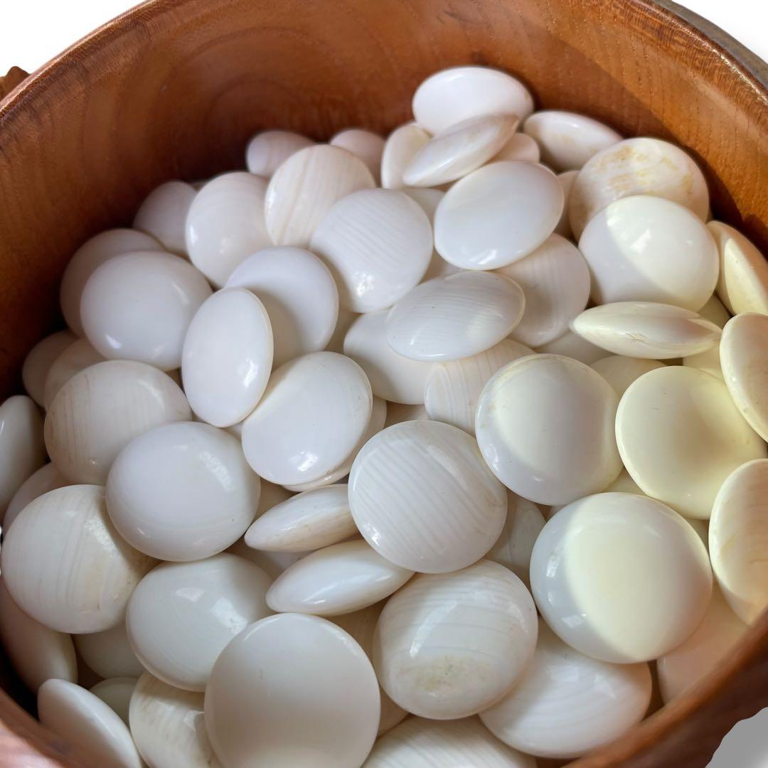 高級囲碁盤 囲碁盤 高級碁石 本蛤碁石 那智黒石 碁笥 へそ有り セット