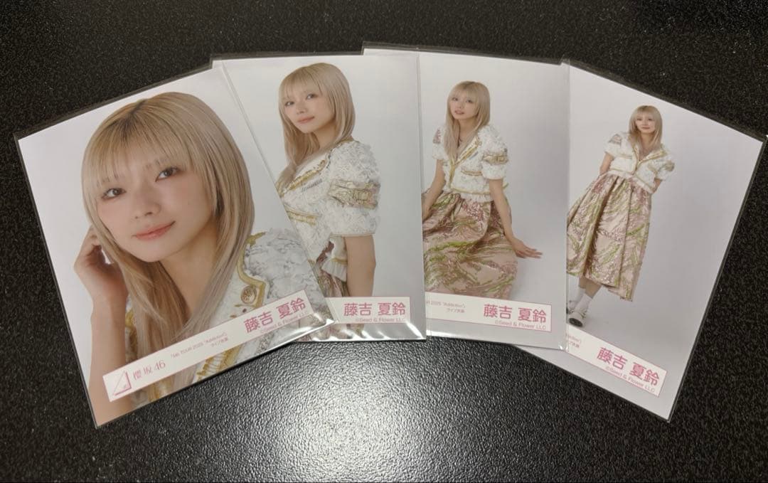 藤吉夏鈴櫻坂46 Addiction チェックコーデ生写真コンプ
