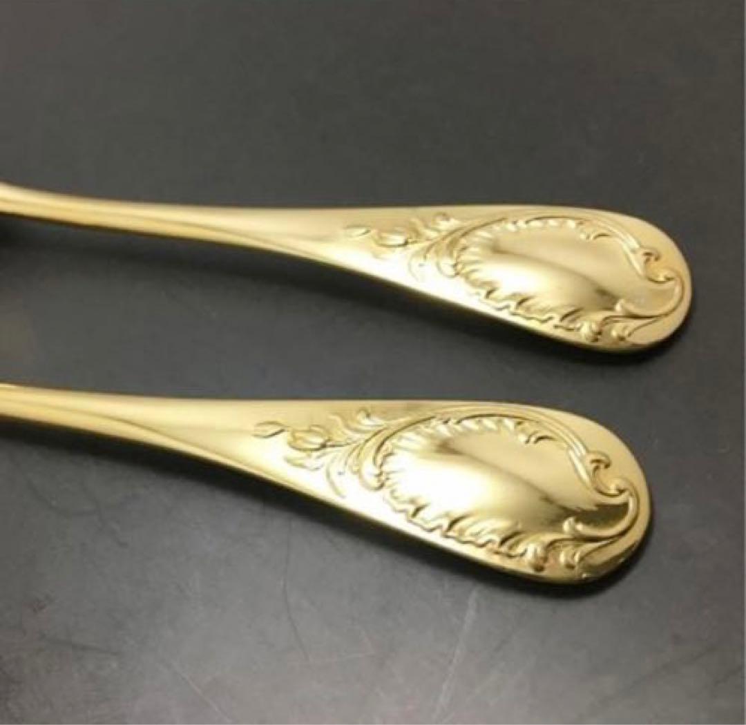 Christofle ティースプーン 金彩