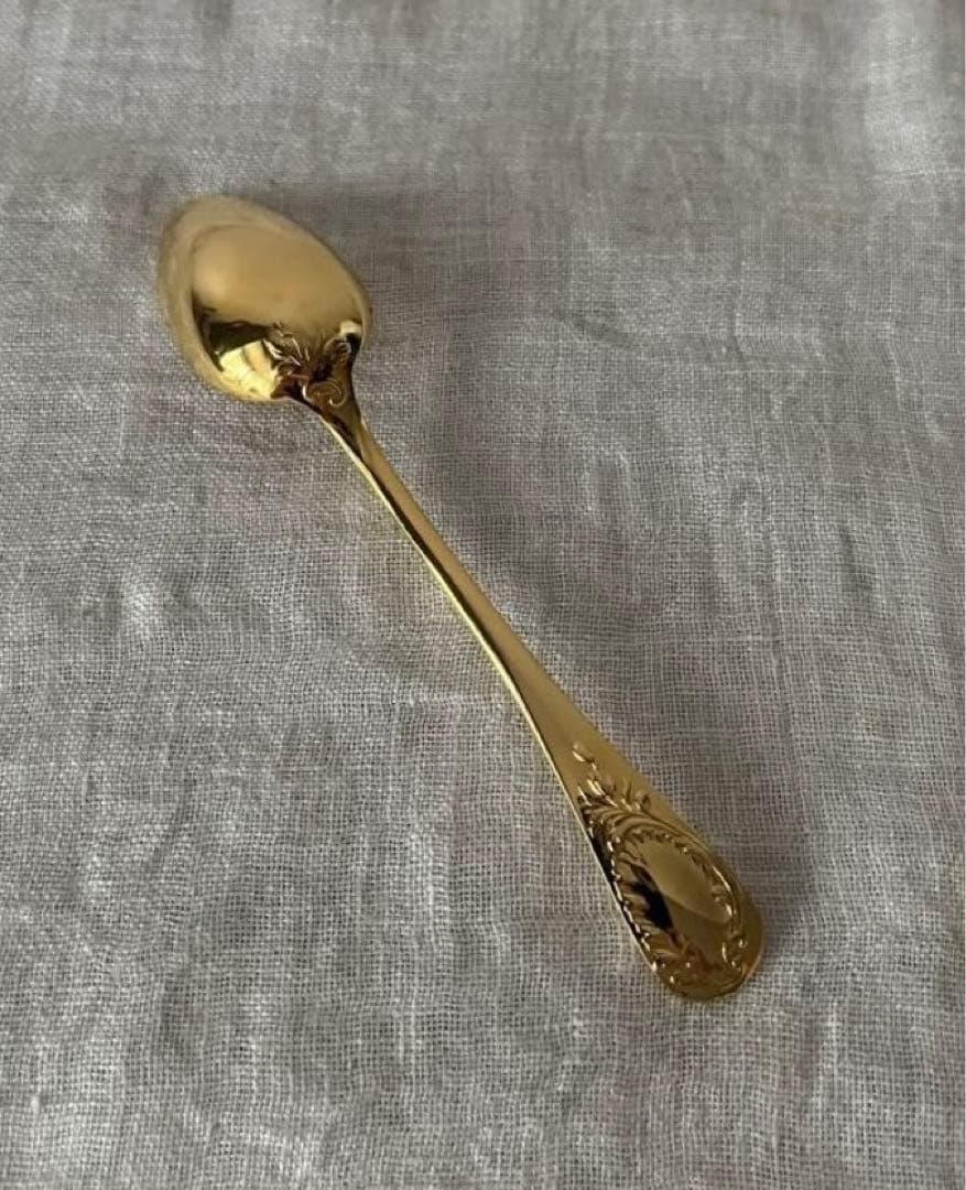 Christofle ティースプーン 金彩