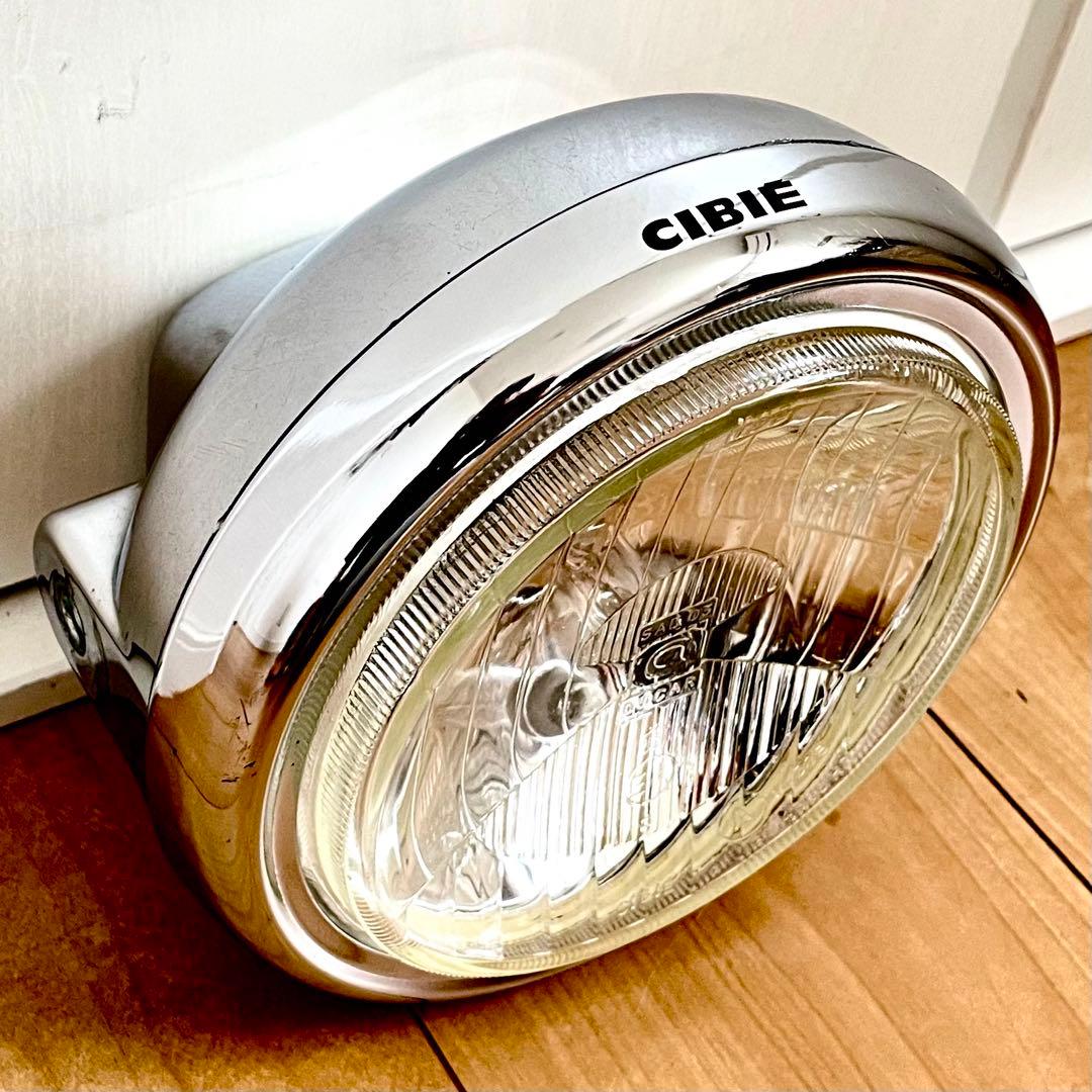 当時物 シビエ 凹み ヘッドライト CIBIE 160φ 傷や汚れあり】当時物