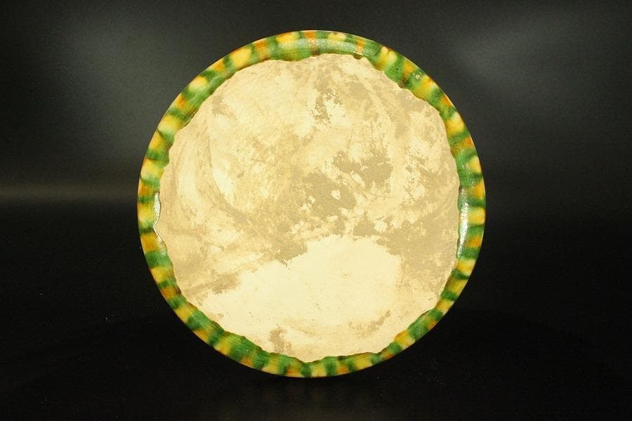 中国美術 唐三彩 盃 盤 揃 有名陶芸家所蔵(HA501)