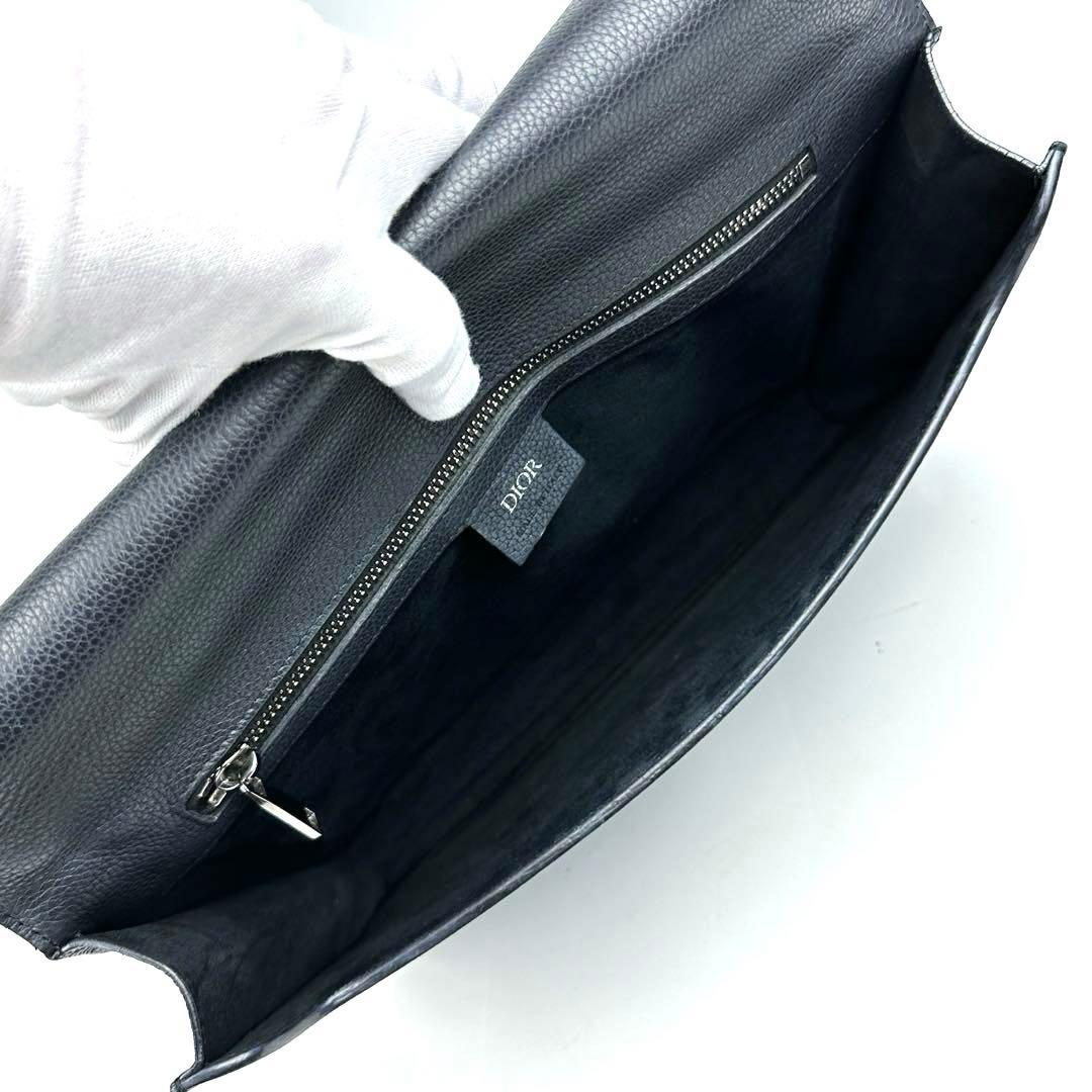 滋賀倉庫 ディオール エリート ビジネスバッグ フォーマル シルバー金具