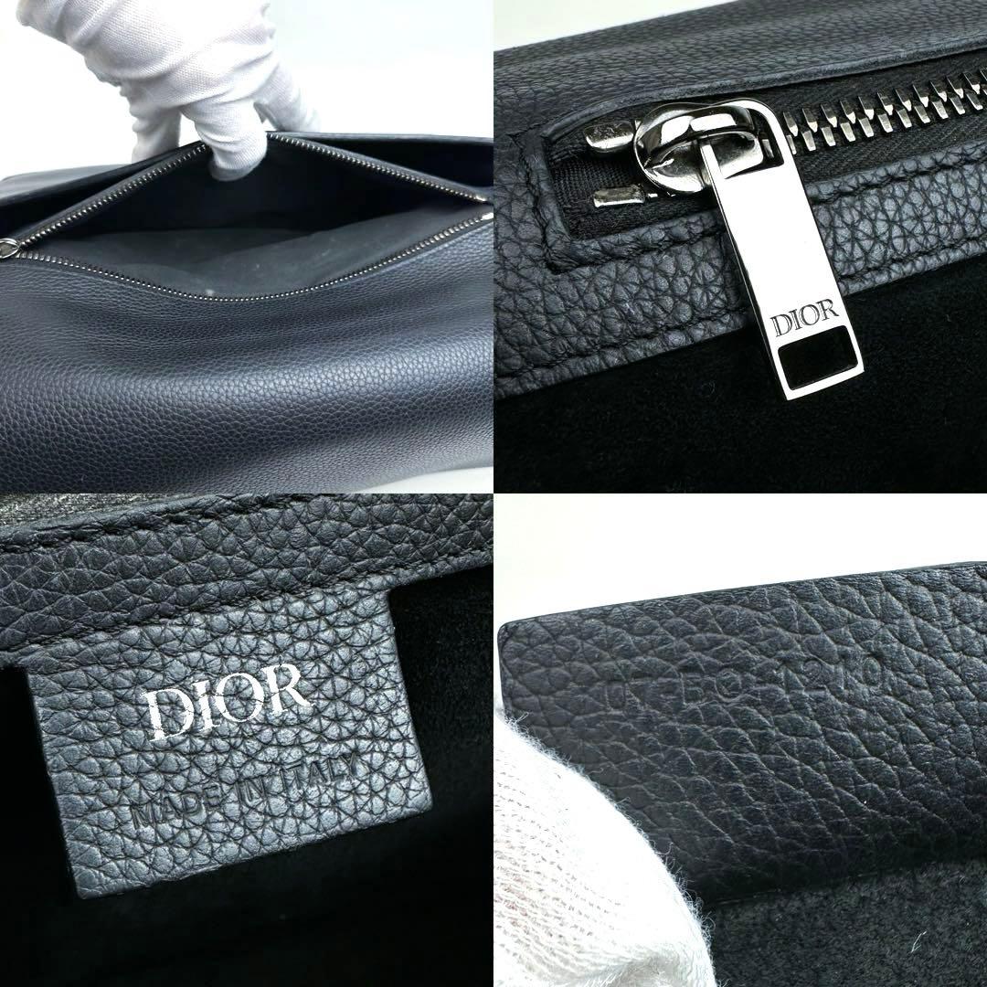 滋賀倉庫 ディオール エリート ビジネスバッグ フォーマル シルバー金具