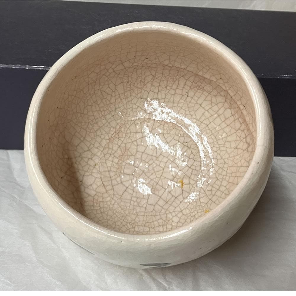 F1438 吉村楽入 白楽 茶碗 共箱 兼中斎宗匠 画 抹茶碗 茶道具 - メルカリ