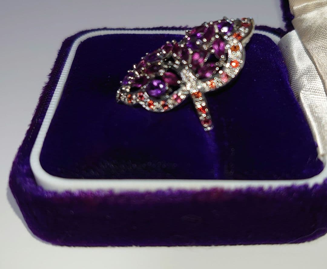 じ*ん様 天然アメジスト&サファイア&ガーネット5.00ct Silver925