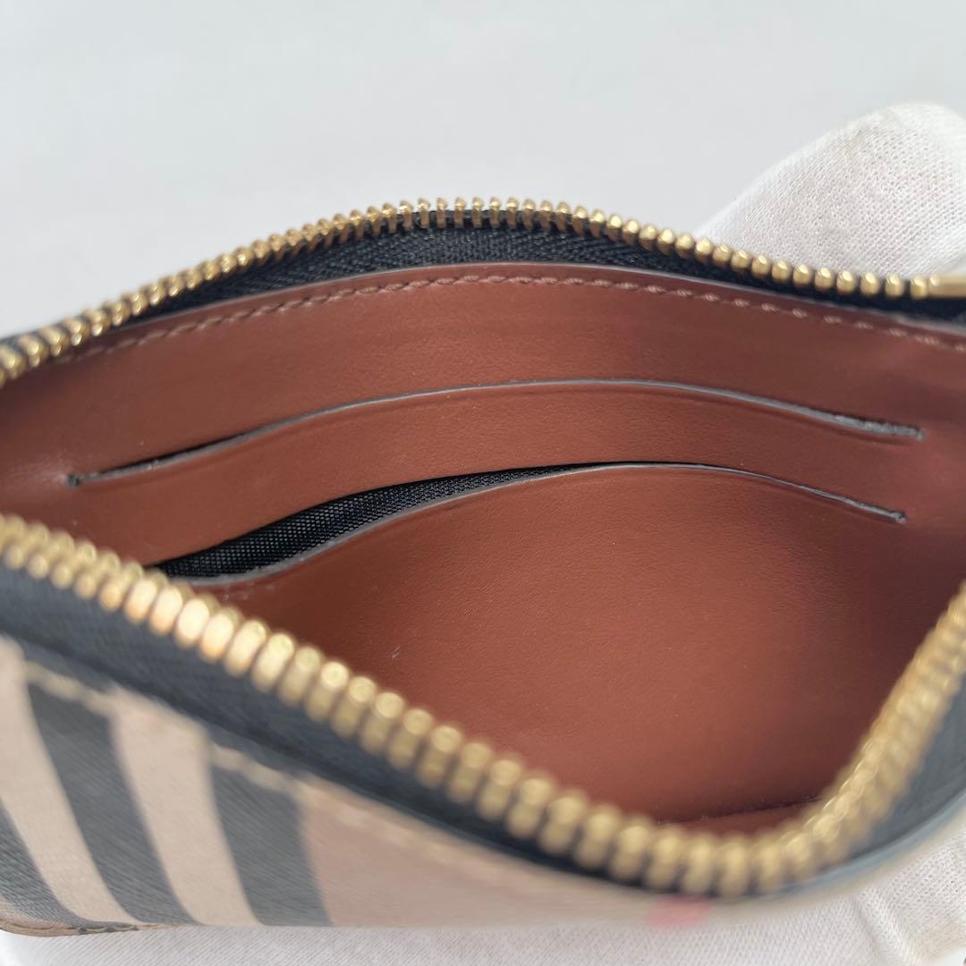 【美品】バーバリー　パース　小銭入れ　キーホルダー　ノバチェック　希少